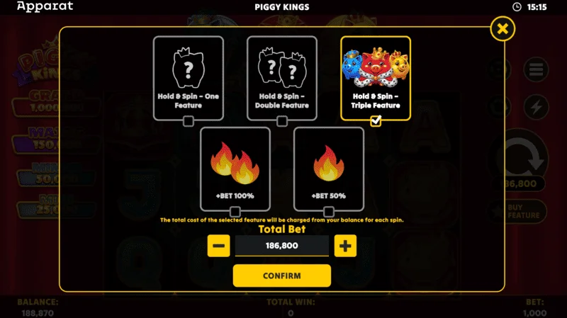 Piggy Kings - Gros gain dans le Hold and Spin