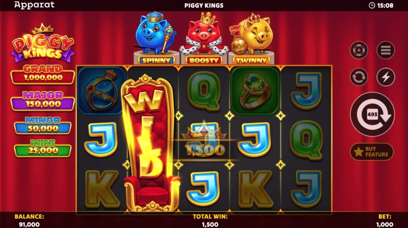 Piggy Kings - Pièces Booster de trois couleurs sur le terrain